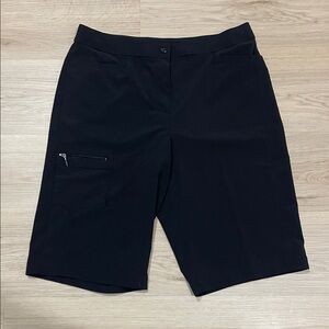 Elegant Black Women's Bermuda Shorts